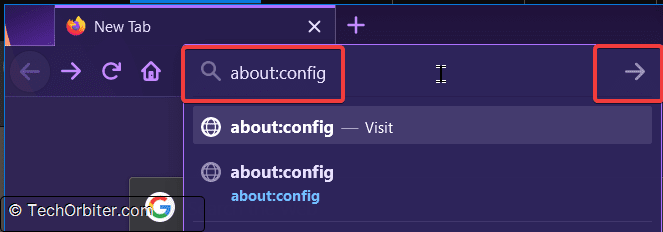 Type about:config in the Firefox address bar and hit Enter